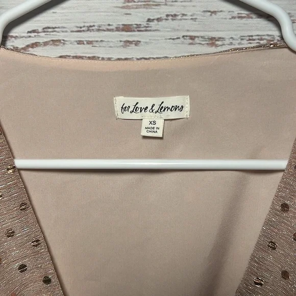 For Love and Lemons La Villette Blouse in Champagne Size XS - Picture 13 of 16